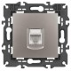 Розетка Elegance 14-3107-16 RJ45, титан  Б0065764  ЭРА