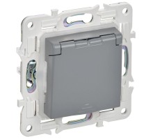SKANDY Розетка з/к/ш кр. 16А IP44 SK-R11Gr серый  SK-R16-16-44-K03  IEK