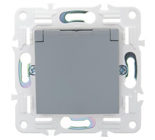 SKANDY Розетка з/к/ш кр. 16А IP44 SK-R11Gr серый  SK-R16-16-44-K03  IEK