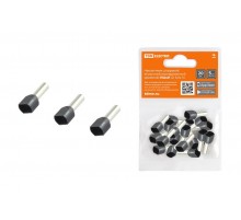 Наконечник штыревой втулочный изолированный (двойной) НШвИ (2) 6,0х14 (20шт)  SQ0568-0058  TDM