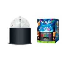 Светильник светодиодный проектор ULI-Q302. Серия DISCO, многоцветный. Напряжение 220В. Кабель с вилкой (в комплекте)Цвет корпуса черн.  09840  Volpe