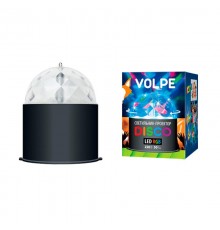 Светильник светодиодный проектор ULI-Q302. Серия DISCO, многоцветный. Напряжение 220В. Кабель с вилкой (в комплекте)Цвет корпуса черн.  09840  Volpe