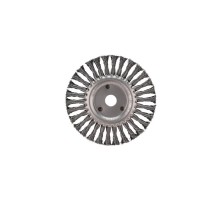 Щетка дисковая для УШМ, крученая стальная проволока, 175мм, отв. 22,23мм  KR-91-1240  Kranz