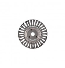 Щетка дисковая для УШМ, крученая стальная проволока, 175мм, отв. 22,23мм  KR-91-1240  Kranz