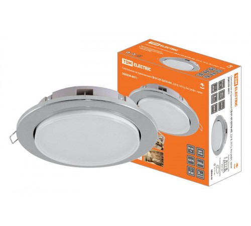 Светильник точечный встраиваемый под лампу СВ 01-07 GX70-H5 хром  SQ0359-0071  TDM