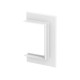 Настенная стыковая рамка кабельного канала Rapid 80 70x130 мм (алюминий,белый) (G-AWAO70130RW)  6278810  OBO Bettermann