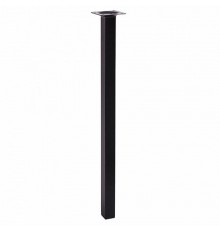 Ножка металл.квадрат, нерегулир, 25х25х800 мм, черная - накл.   152129  Tech-KREP