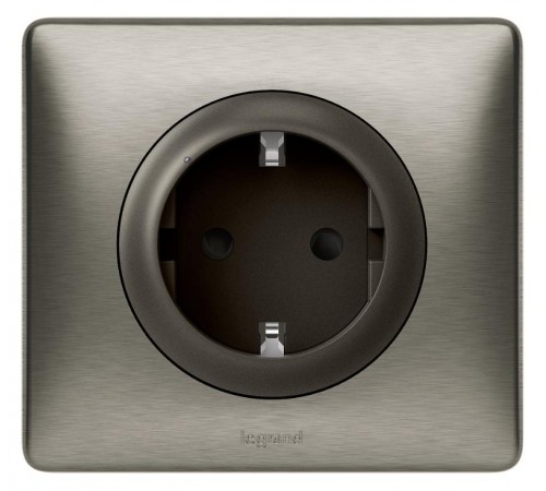 Пакет для управления быт. электроприборами Celiane (Умн. розетка с/з 16А 230В+Умн. беспроводн. 1-кл. выкл.) графит Netatmo  067643  Legrand