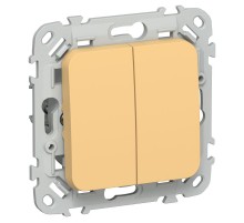 FLITE Выключатель жалюзи 10А ВЖ52-2-0-ФлЗ золотарник  FI-V15-0-10-1-K90  IEK