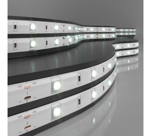 Светодиодная лента 30Led 7,2W IP65 белый 5050 12V 5 м в упак  a027834  Elektrostandard