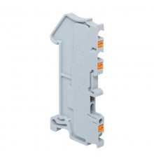 Клеммная колодка пружинная 1,5 Push-in 3 вывода серая PIT-1,5-3  EKF