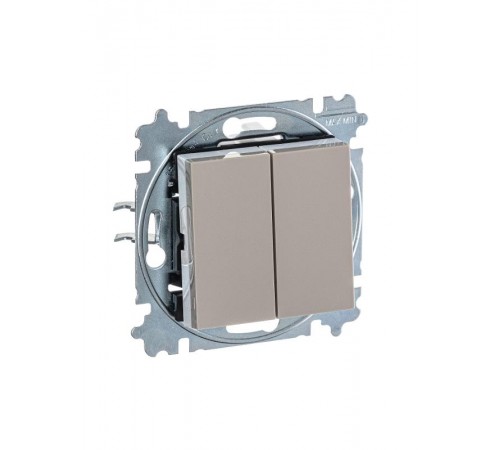 ABB Levit Кофе макиато / белый Выключатель 2-кл.  3559H-A05445 18W  2CHH590545A6018  ABB