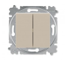 ABB Levit Кофе макиато / белый Выключатель 2-кл.  3559H-A05445 18W  2CHH590545A6018  ABB