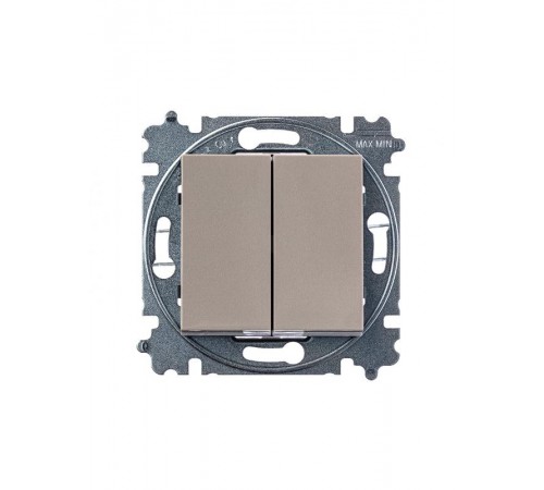 ABB Levit Кофе макиато / белый Выключатель 2-кл.  3559H-A05445 18W  2CHH590545A6018  ABB