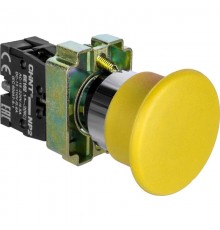 Кнопка управления "Грибок" 40мм самовозв. NP2-BC52 без подсветки желтая 1НЗ, IP40 (R)  573975  CHINT