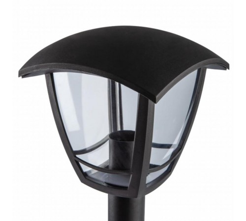 Светильник садово-парковый 4-гранный черный напольный 112см E27 IP44(У1) НТУ 07-40-002 "Валенсия 4" (60)  Б0051192  ЭРА