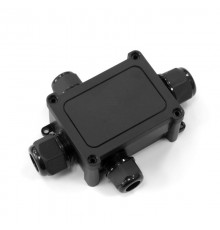 Распределительная коробка 4-вводная IP68 ПА66 40А 450В d5-14 мм 135х96х42 черная  PR08.13149  Промрукав