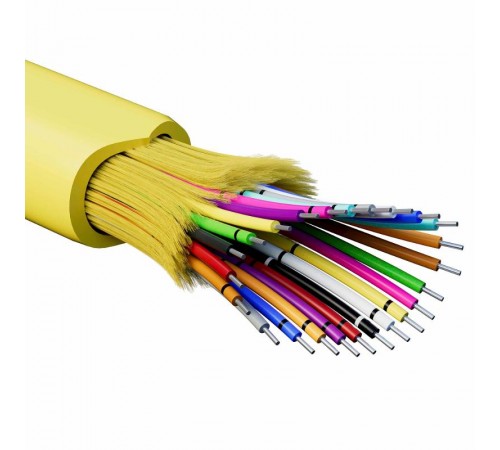 Кабель опт., распределительный, внутр. прокладки, нг(А)-HF, 24 ОВ, OS2 (G.652.D)  0,4 кН, 500 м  RNDT9C24YL01-E  DKC