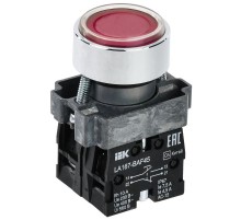 Кнопка LA167-BAF45 d=22мм 1з+1р красная  BBT20-BAF45-3-22-67-K04  IEK