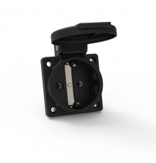 Розетка встраиваемая Schuko 16A 3p 250V IP54 Quick Connect черная I 71101-Bals I Bals