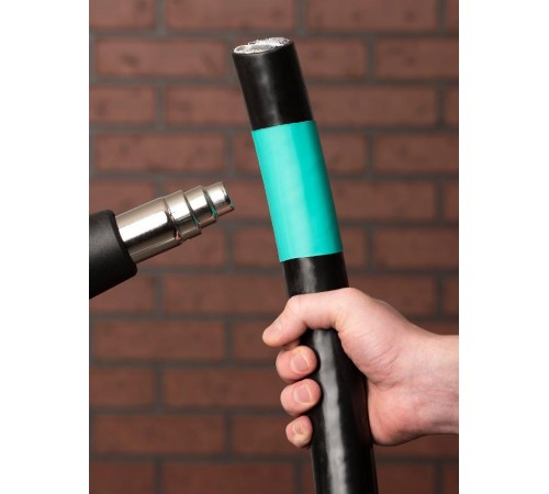 Термоусаживаемая трубка ТУТ нг 40/20 зеленая  tut-40-j-1m  EKF