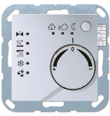 KNX-регулятор с ручкой для установки температуры; алюминий  A2178AL  Jung