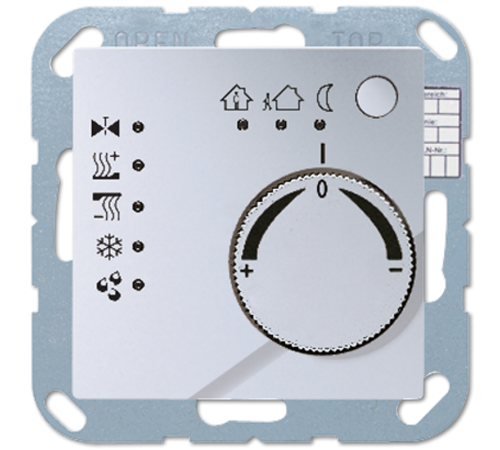 KNX-регулятор с ручкой для установки температуры; алюминий A2178TSAL Jung