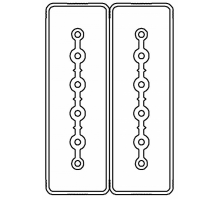 Секция прямая 1+1 точек отвода L=3000мм, Cu, 6P+6P, 40A  LTC40MSP42AA000  DKC
