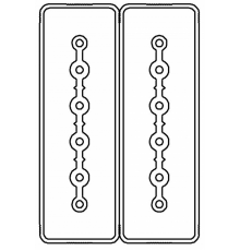 Секция прямая 1+1 точек отвода L=1000мм, Cu, 6P+6P, 25A  LTC25MSP44AA000  DKC