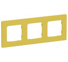 FLITE Classic Рамка 3-ая РУ-3-К-ФлЖК желтый карри  FI-M32-32-20-K44  IEK