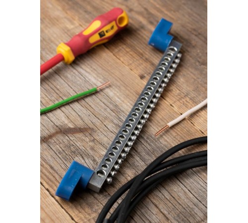 Шина "N" 63.24 (2 изолятора стойка) никель EKF PROxima  sn1-63-24-2  EKF