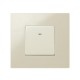 Simon 27 Выключатель 1-кл проходной с подсветкой, 10А 250В, широкий модуль, S27, слоновая кость  27204-62  Simon