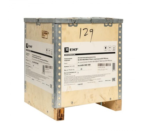 ВА-450 1000/1000А 3P 50кА стационарный PROxima  mccb450-1000-1000  EKF