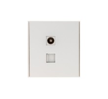 Розетка STRONG компьютерная RJ45 кат6 + TV с/у жемчуг  KR-78-0722-4  Kranz