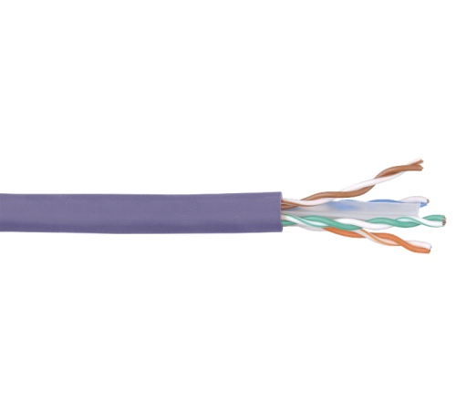 Каб. в. п. U/UTP кат. 6 4х2х23AWG solid LSZH 305м фиол.  LC1-C604-126  ITK