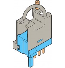 Разъем FIP-1/4-D для цепей полярности, со стороны 1-2-3-4, для установки контактов BRE-T, четырехполюсный  1SNA166555R2200  TE