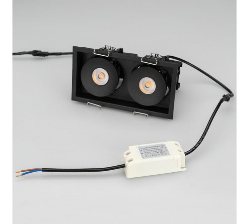 Светильник CL-SIMPLE-S148x80-2x9W Day4000 (BK, 45 deg)  026877  Arlight