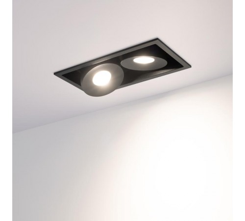 Светильник CL-SIMPLE-S148x80-2x9W Day4000 (BK, 45 deg)  026877  Arlight