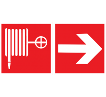 пиктограмма "ПОЖАРНЫЙ КРАН / СТРЕЛКА" 300х150мм для аварийно-эвакуационного светильника Giant/Vision/Twofold/Evade  V5-EM03-60.003.045  VARTON