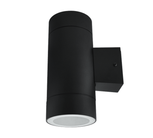 Светильник уличный двусторонний ЦИЛИНДР-2А-GX53 2BL алюминий под лампу 2хGX53 230B черный IP65  4690612023533  IN HOME