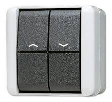 Выключатель  для управления жалюзи IP44  839VW  Jung