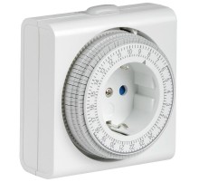 РТМ-3 Розетка-таймер механ. 15мин 24ч 96on/off 16А IP20  ERT-21-1-16-S-15-0-20-K01  IEK