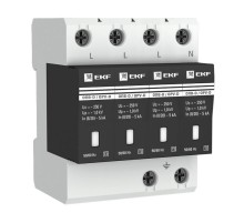 Ограничитель импульсных напряжений серии ОПВ-D/4P In 5кА 230В (с сигнализацией) EKF PROxima  opv-d4  EKF
