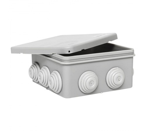 Коробка распределительная КМР-030-014 с крышкой наружная (100х100х50), 10 мембранных вводов IP54 EKF PROxima  plc-kmr-030-014  EKF