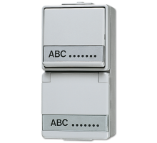 Штепсельная розетка SCHUKO для накладного монтажа с универсальным выключателем IP44  676NAW  Jung