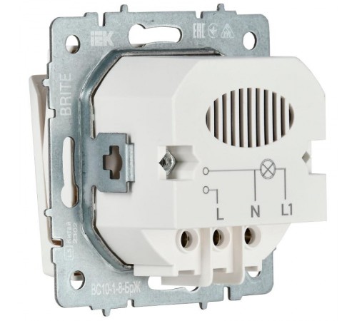 BRITE Выключ. карточный 30А ВС10-1-8-БрЖ жемч.  BR-V11-0-10-K36  IEK