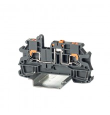 Клемма расцепительная, зажим push-in, 2 точки подключения, 4 кв.мм, серая  IPR-4-MT  DKC