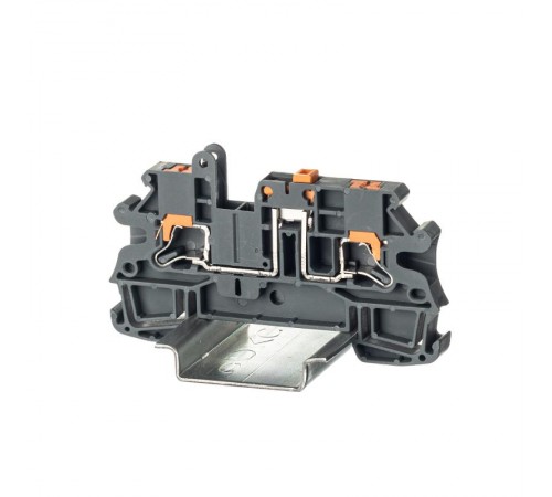 Клемма расцепительная, зажим push-in, 2 точки подключения, 4 кв.мм, серая  IPR-4-MT  DKC