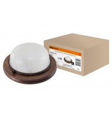 Светильник пылевлагозащищенный под лампу для ЖКХ НПБ1101 венге круг 100Вт IP54  SQ0303-0425  TDM