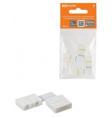 Коннектор для жесткого L-соединения двух светодиодных RGB лент шириной 10 мм, (уп. 2 шт)  SQ0331-0413  TDM